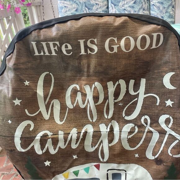 NEW WITHOUT TAGS LIFE IS GOOD HAPPY CAMPERS‎ SPARE TIRE COVER - Picture 2 of 4